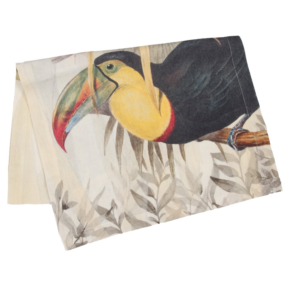 Tischläufer, Leinen, Napking, „Toucans“