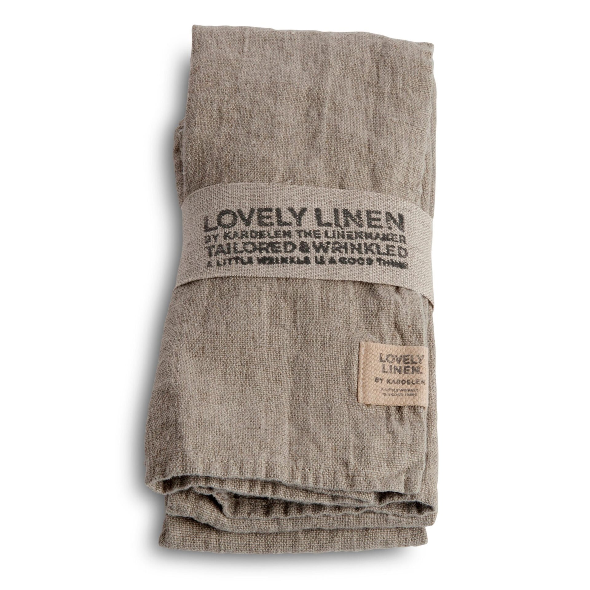 Serviette, Leinen stonewashed, Casual von Lovely Linen, beige