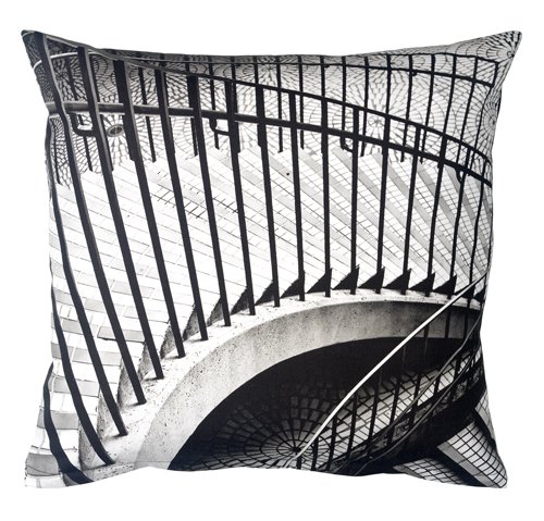 Kissen mit Fotodruck „Mosaic Stairs“ von Louise Roe