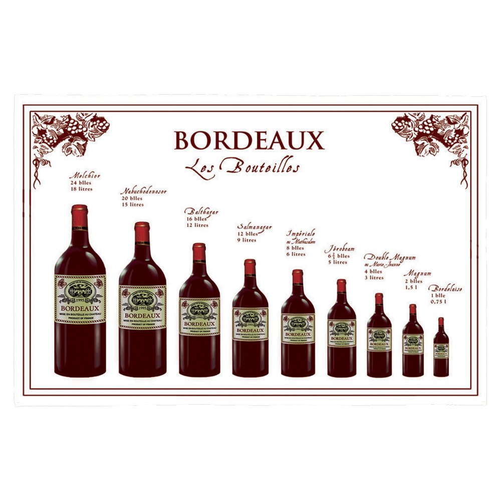Geschirrtuch "Bordeaux Weinflaschen" 1