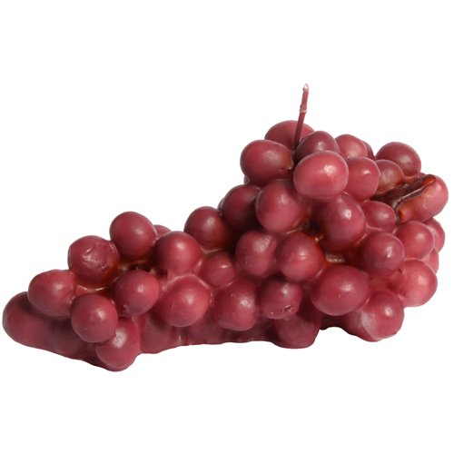 Kerze in Form von roten Weintrauben