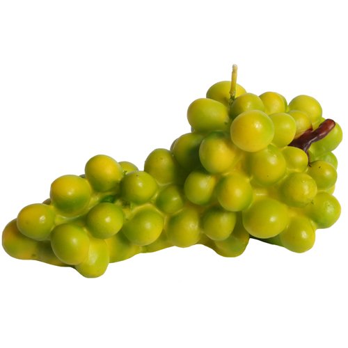 Kerze in Form von grünen Weintrauben