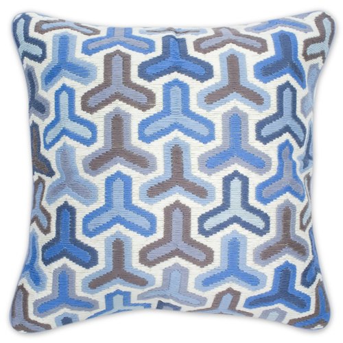 Kissen „Bargello Hazard, blue“