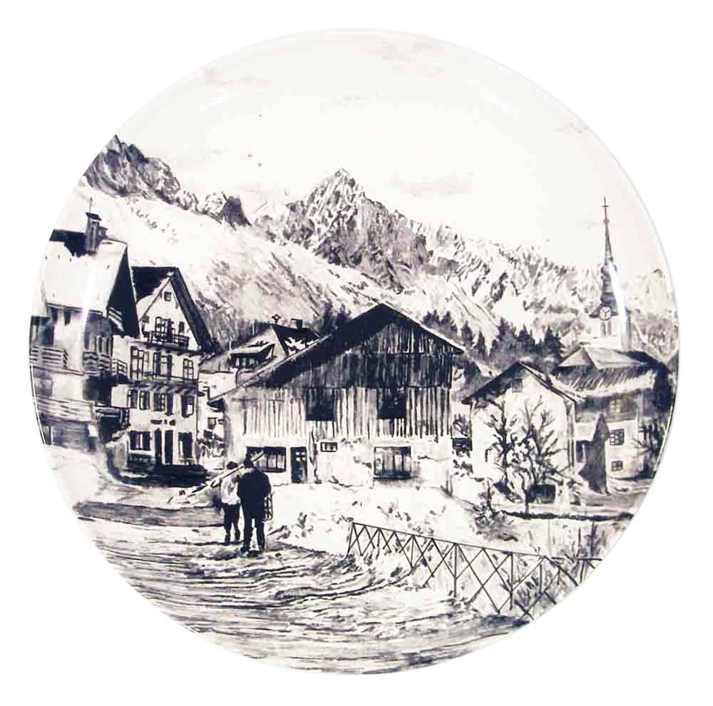 Angel des Montagnes: Platzteller / großer Eßteller aus der Serie „Megève“