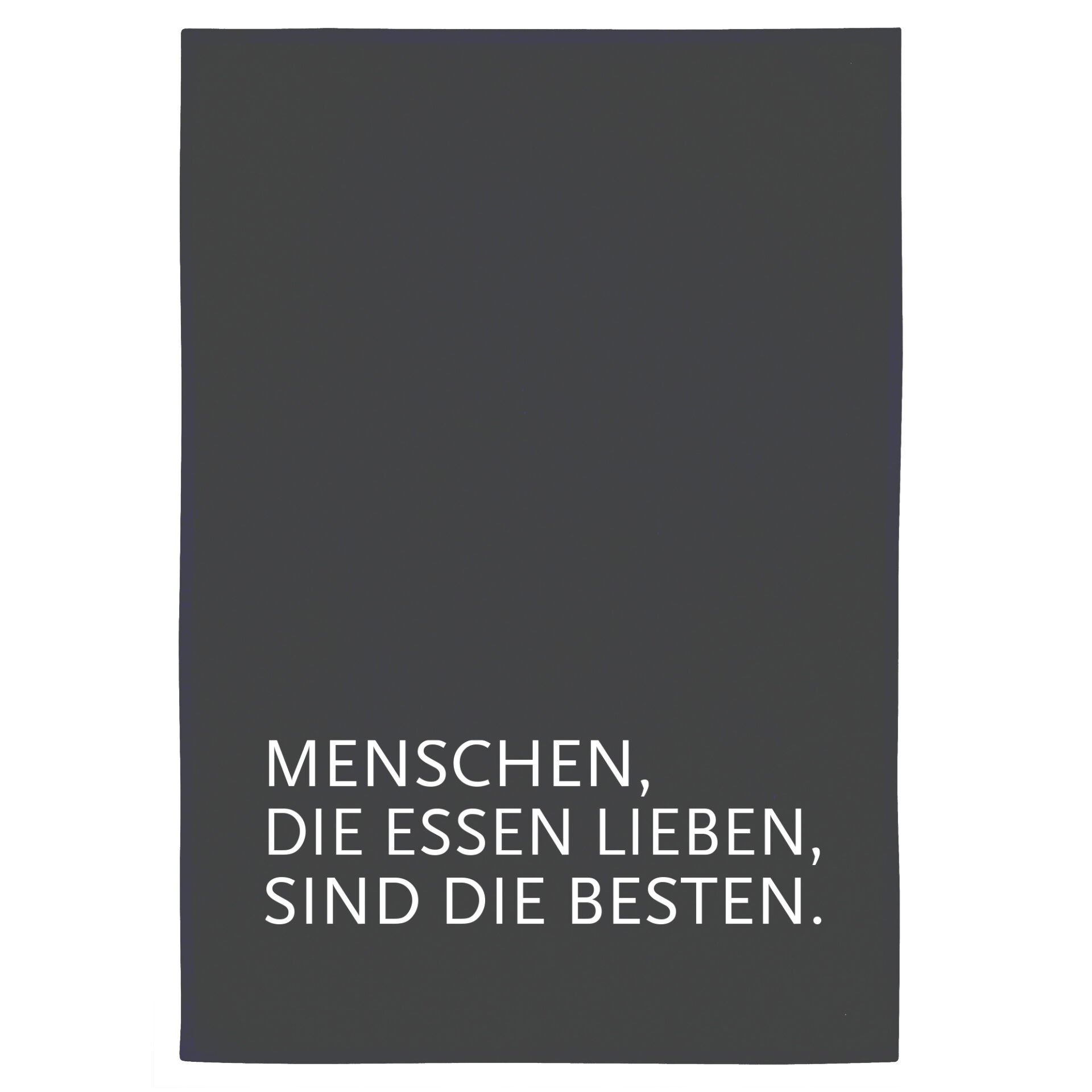 Geschirrtuch „Menschen, die Essen lieben…“ von 17;30