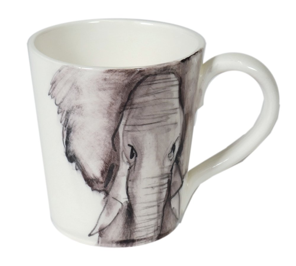 Große Tasse „Elefant“, Handarbeit aus Italien