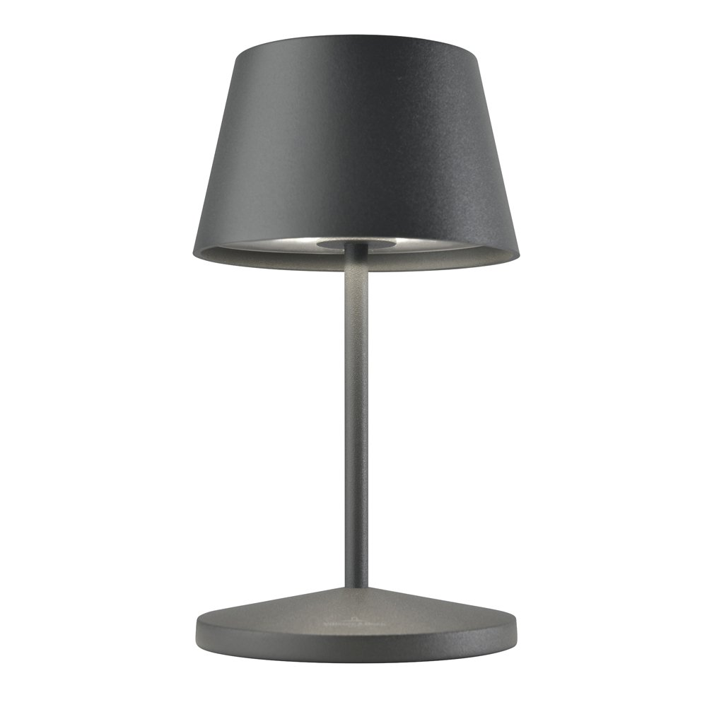 Villeroy & Boch: In- und Outdoor-Tischleuchte,anthra