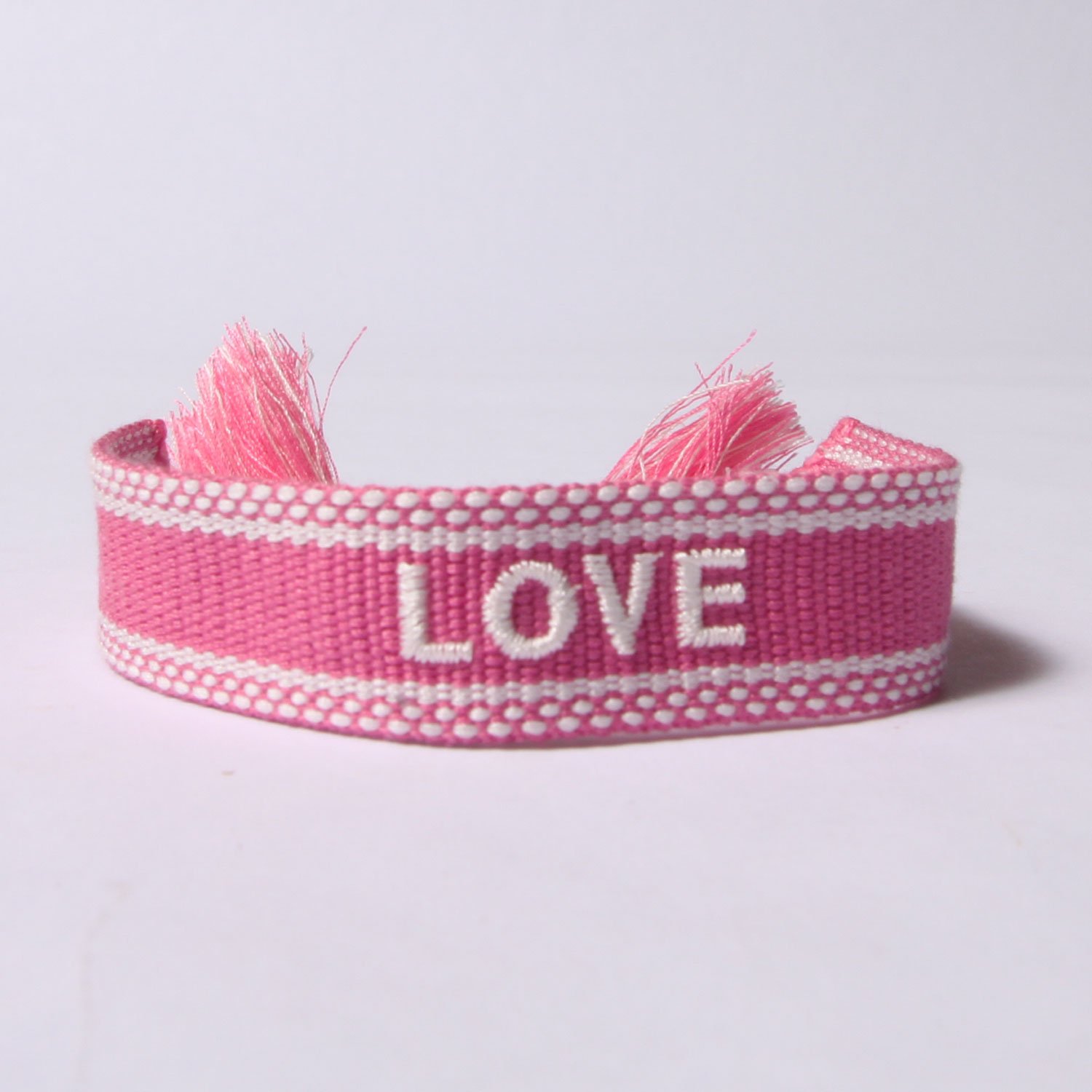 Armband, rosa-pink, "LOVE" 1