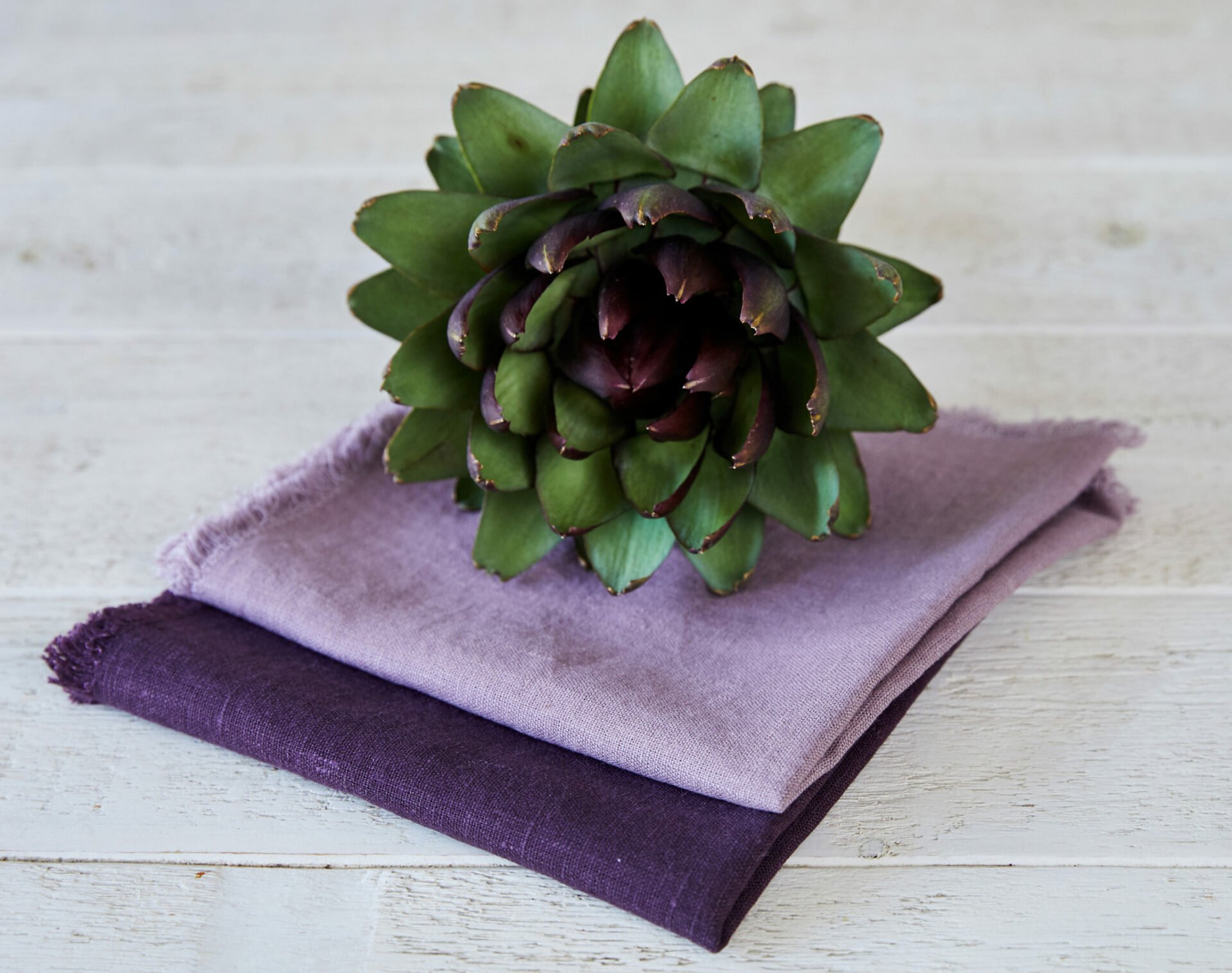 Serviette, Leinen, dark violett, Aquavireo