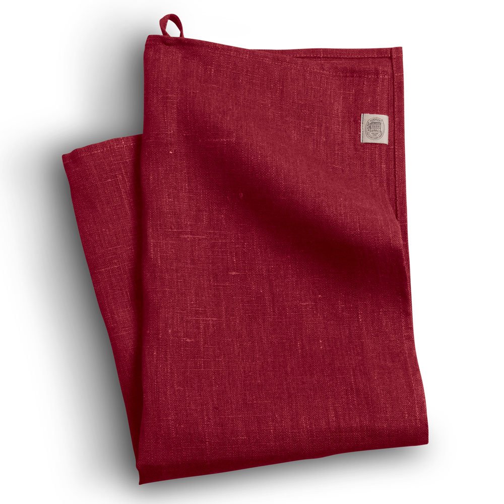 Lovely Linen, Classic, Geschirrtuch aus reinem Leinen, Farbe „Wein“