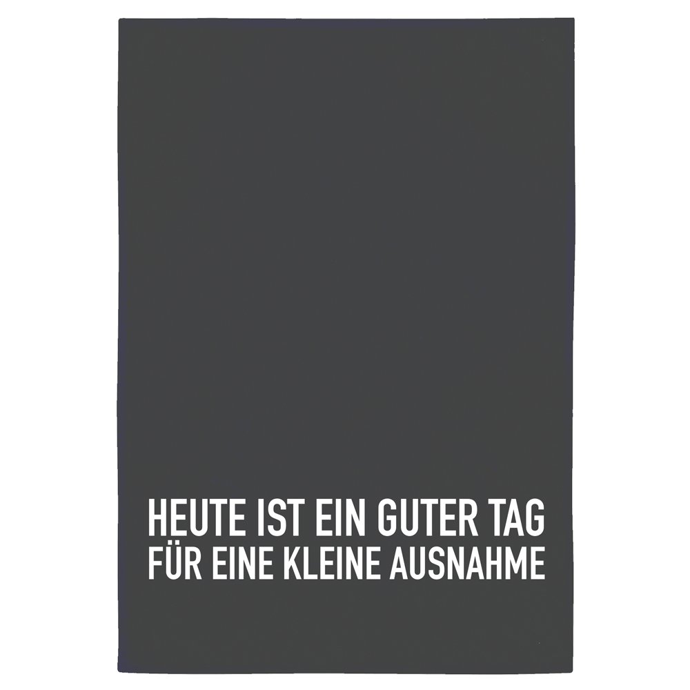 Geschirrtuch „Heute ist ein guter Tag…“ von 17;30