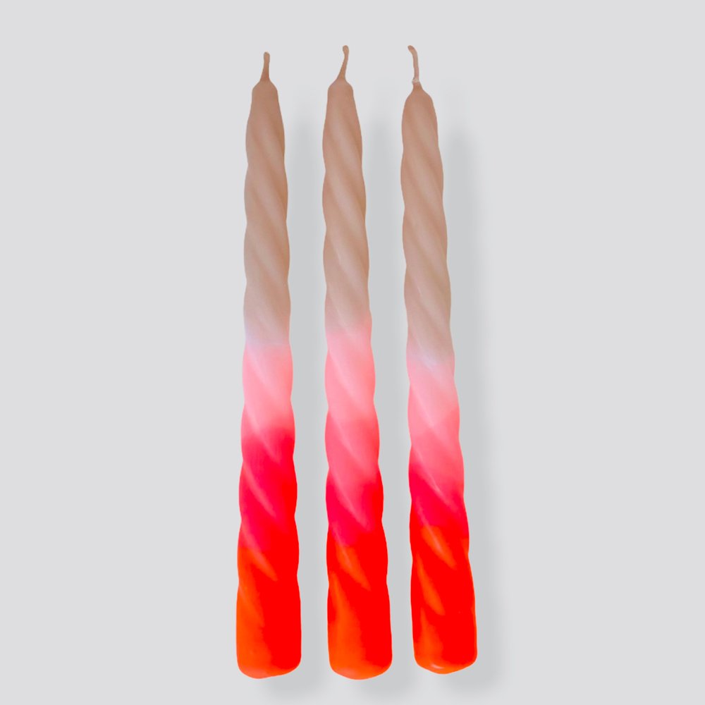 Twisted candles, Shades of Pomegranate von pinkstories