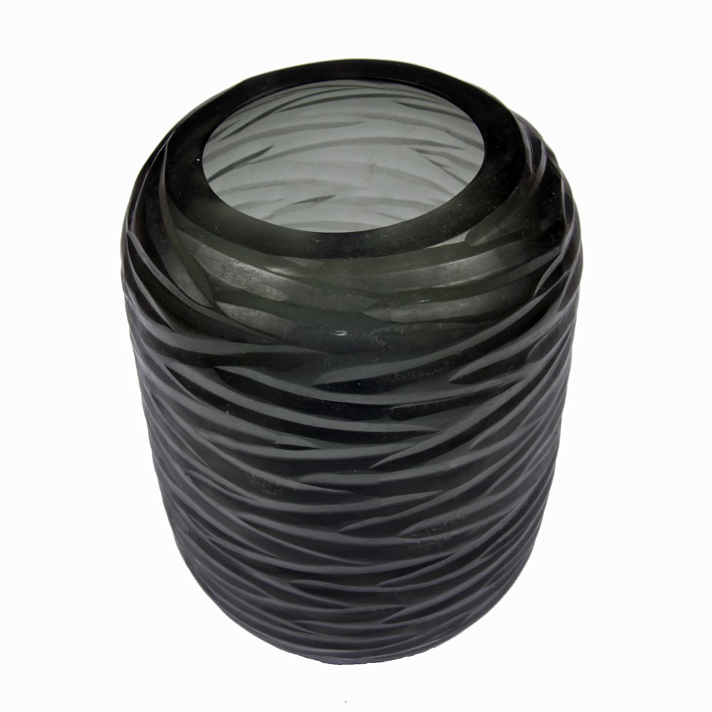 Kleine Vase steelgrey von Dekocandle 2