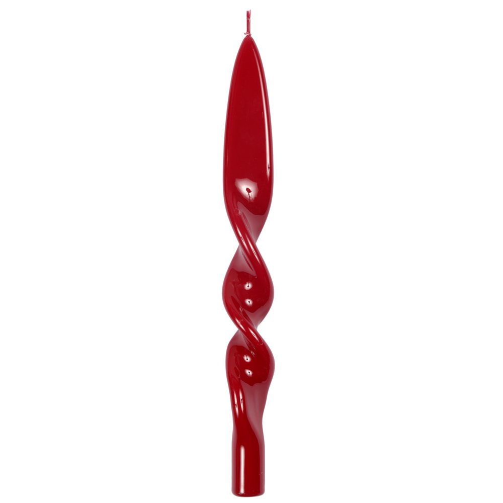 Twisted Candle von Graziani, „bordeaux“