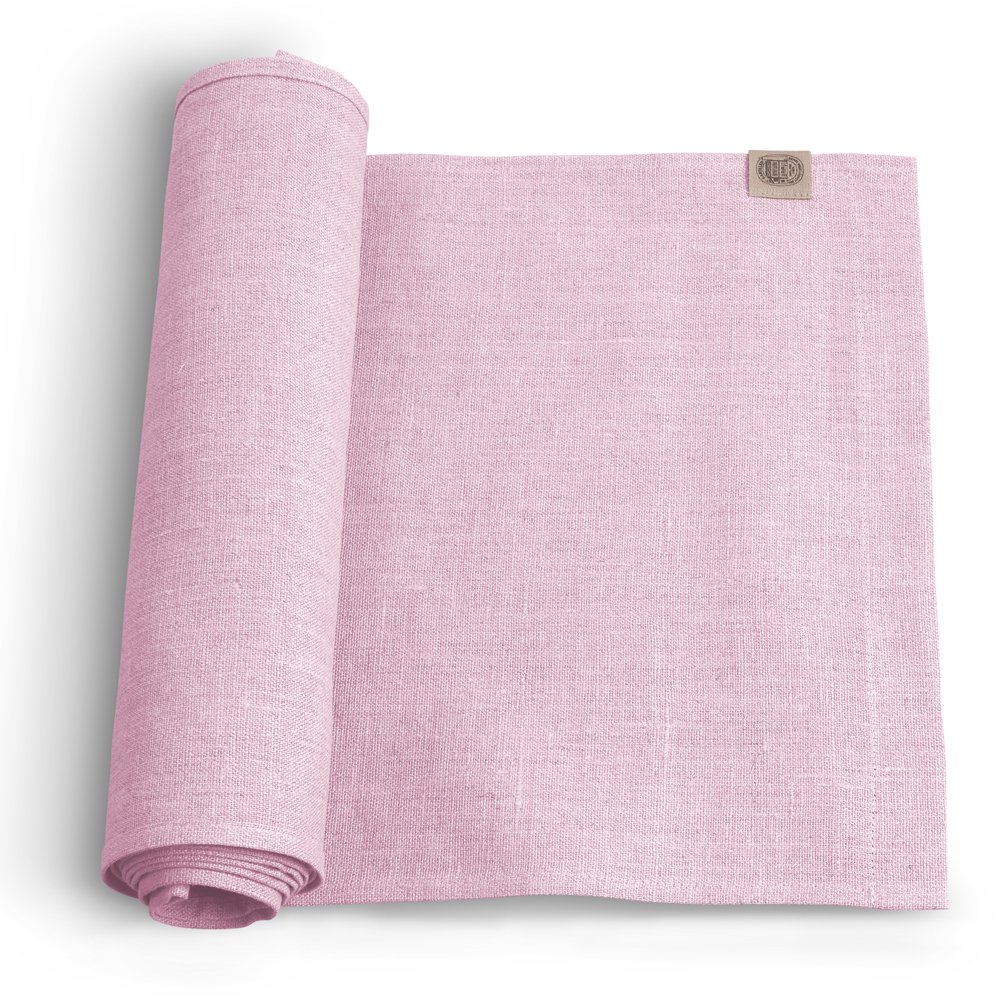 Tischläufer, Leinen, Classic von Lovely Linen, soft pink 1