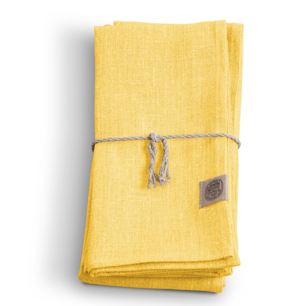 Serviette, Leinen, Classic von Lovely Linen, lemon