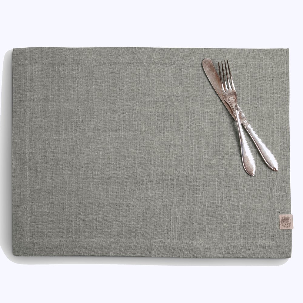 Tischset, Leinen, Classic von Lovely Linen, stone