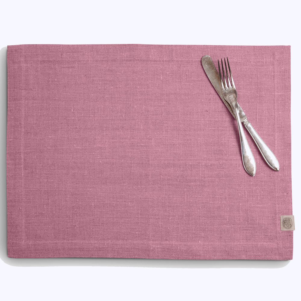 Tischset, Leinen, Classic von Lovely Linen, mauve