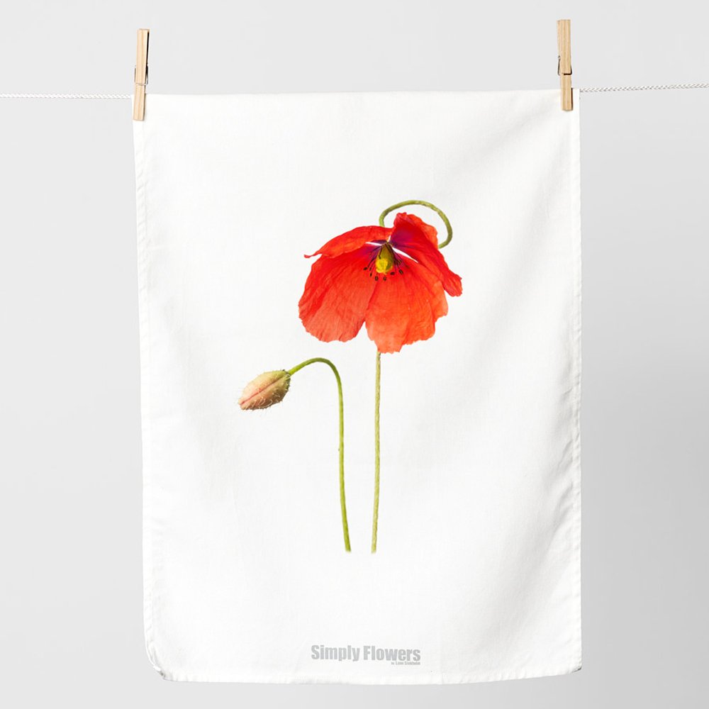 Geschirrtuch „Klatschmohn“, Simply Flowers by Lone Stokholm