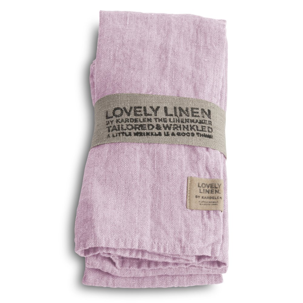 Serviette, Leinen stonewashed, Casual von Lovely Linen, dusty pink