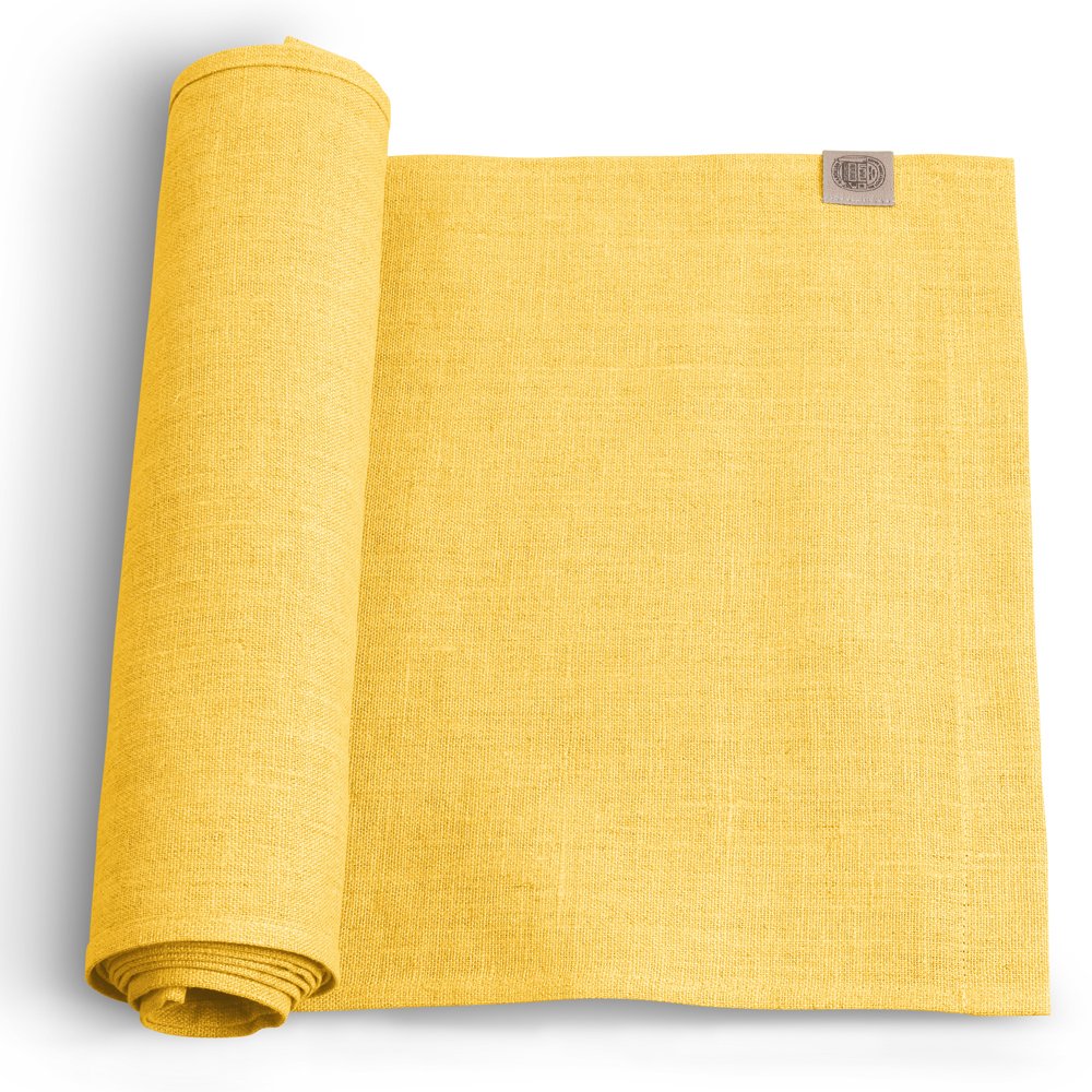 Tischläufer, Leinen, Classic von Lovely Linen, lemon