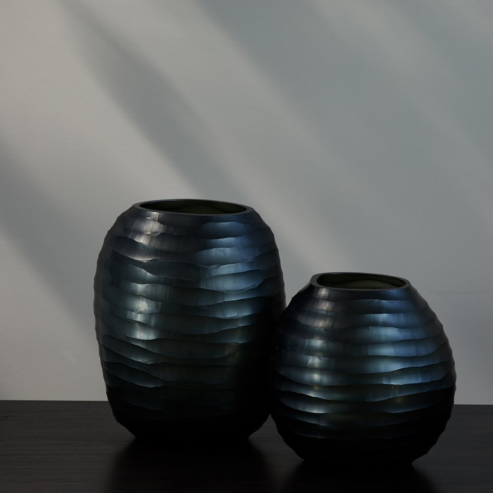Mundgeblasene Vase von Dekocandle, H 20 cm 2