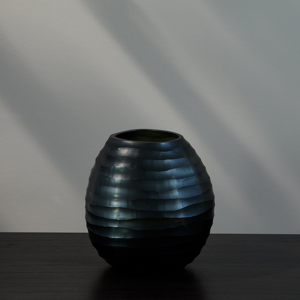 Mundgeblasene Vase von Dekocandle, H 20 cm 1