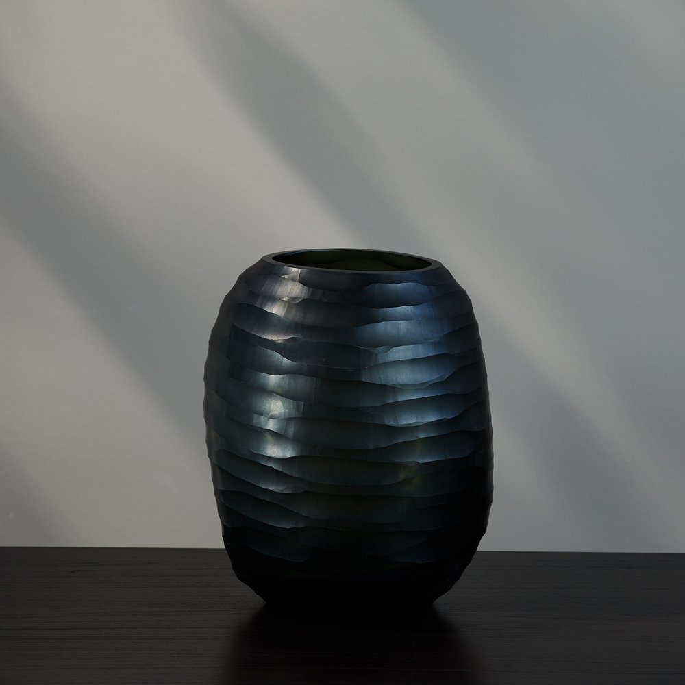 Mundgeblasene Vase von Dekocandle, H 27,5 cm