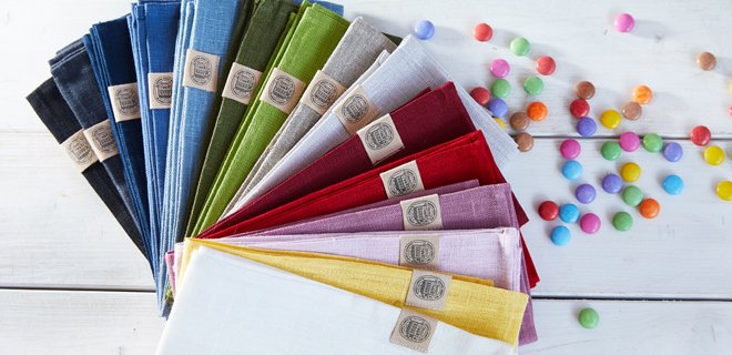 Viele Farben: Serviette, Leinen, Classic von Lovely Linen, Basicfarben 2