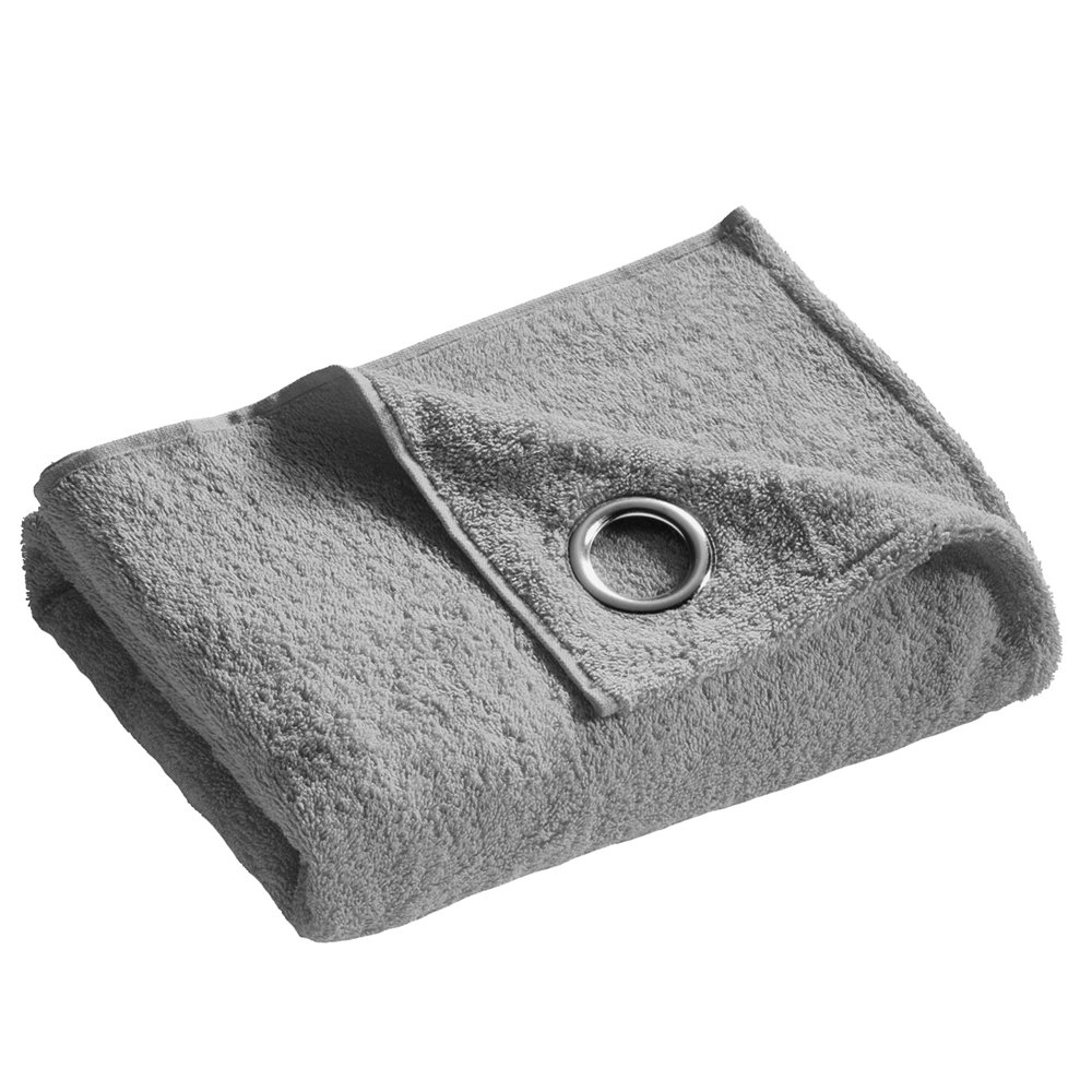 Frottée Tuch „add on towel“ von farbenfreunde, platingrau