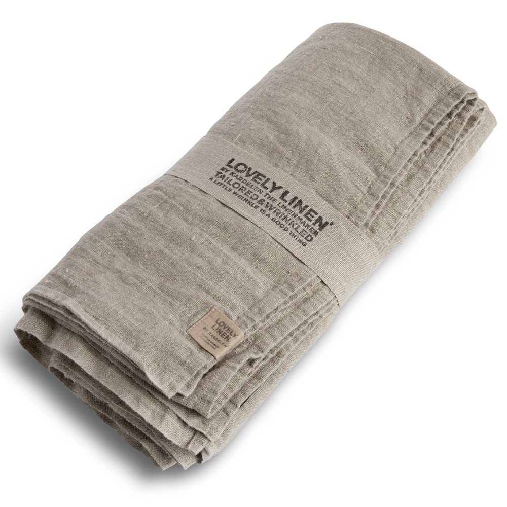 Tischdecke, Leinen stonewashed, Casual von Lovely Linen, beige, 145×250 cm