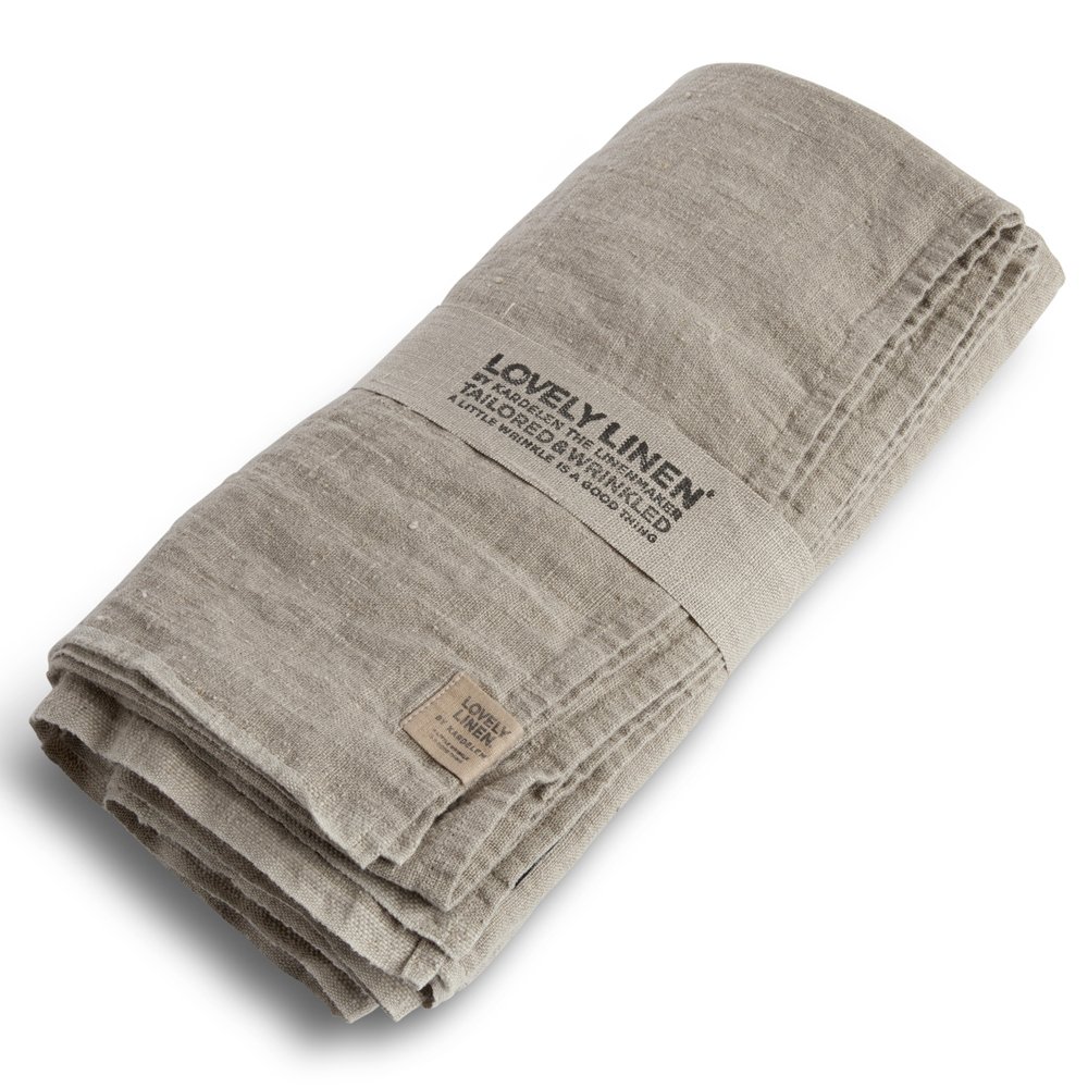 Tischdecke, Leinen stonewashed, Casual von Lovely Linen, beige, 145×380 cm