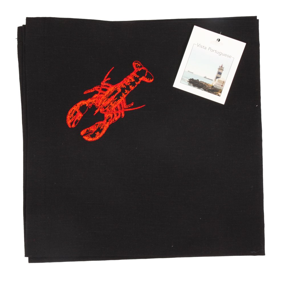 Serviette "Lobster" , schwarz, Vista Portuguese 4