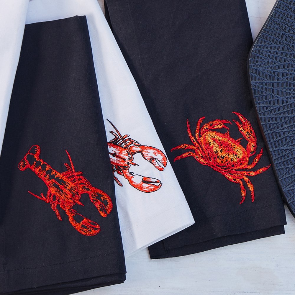 Serviette „Lobster“ , schwarz, Vista Portuguese