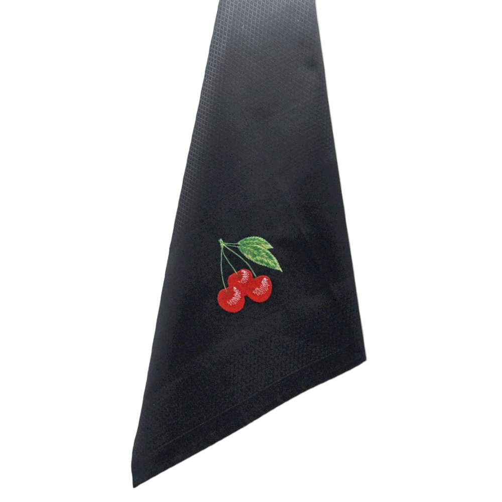 Geschirrtuch „Cherry“ , schwarz, Vista Portuguese