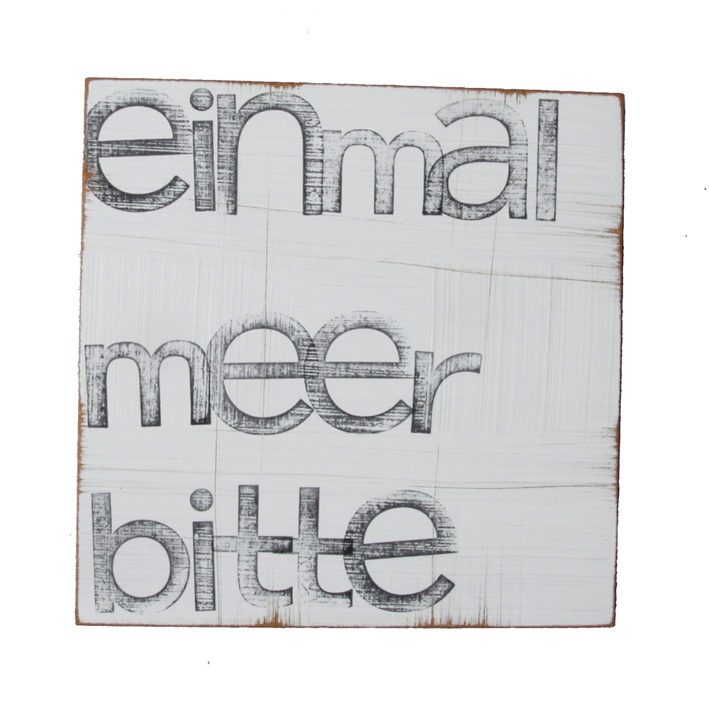Textplatte „einmal meer bitte“ 15x15cm, iopla