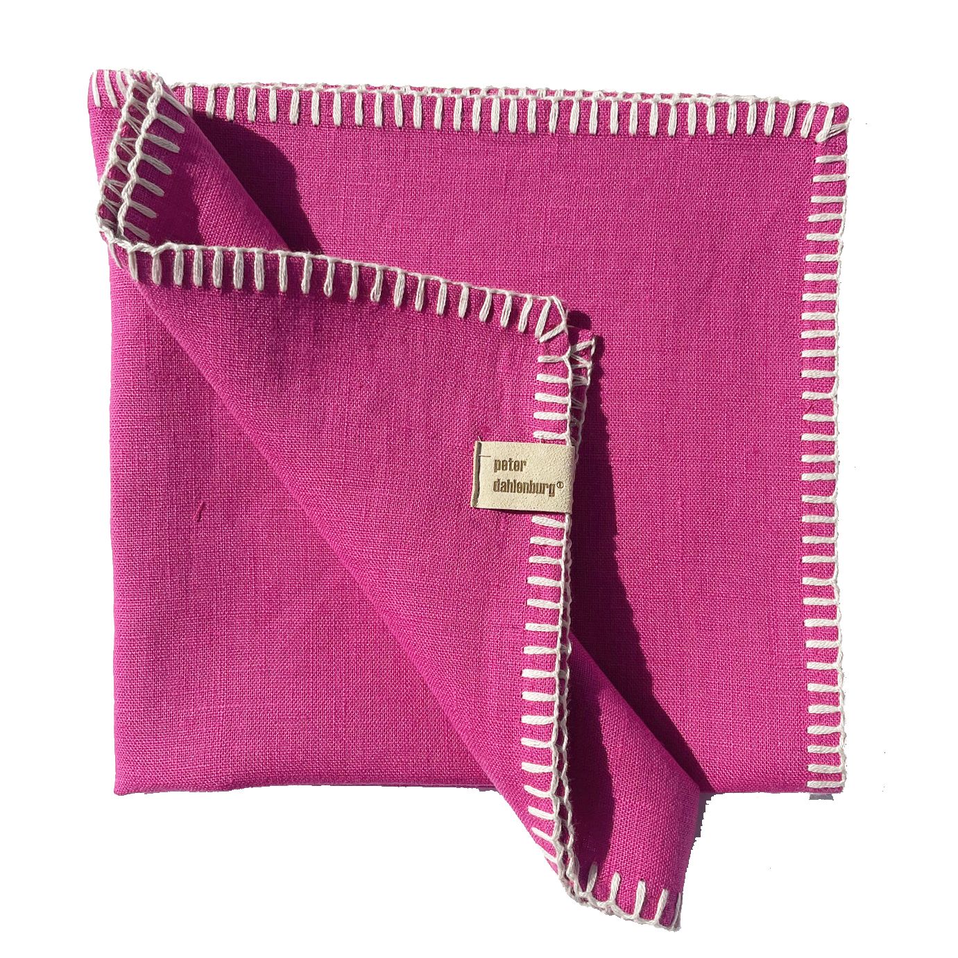 Serviette, Leinen, fuchsia, Peter Dahlenburg