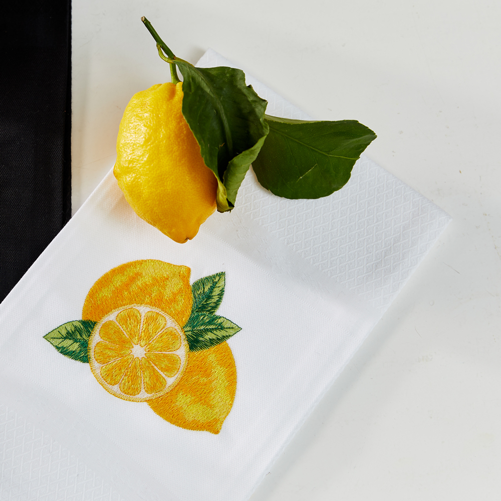 Geschirrtuch „Zitrone“ , weiß, Vista Portuguese