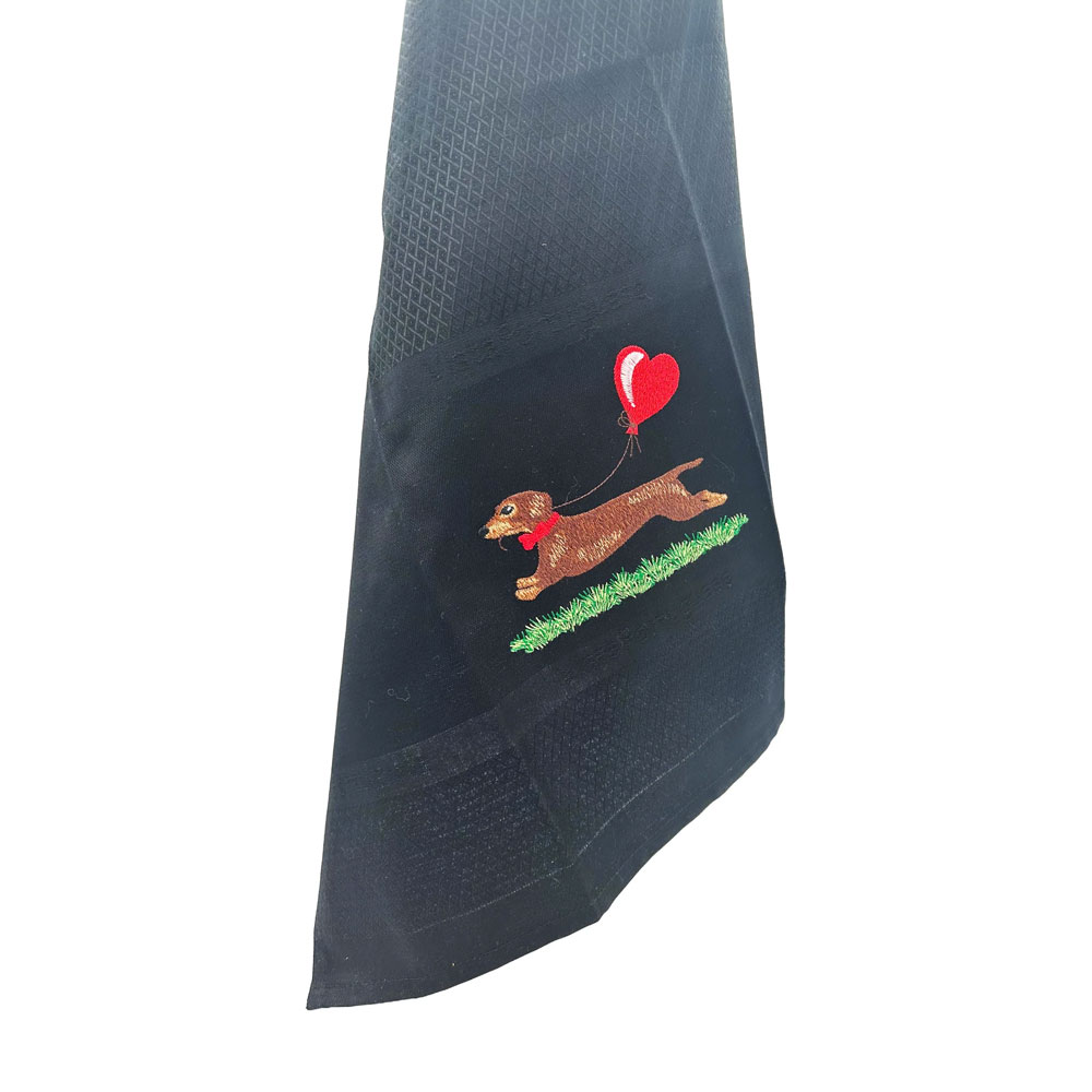 Geschirrtuch „Dackel Balloon“ , schwarz, Vista Portuguese