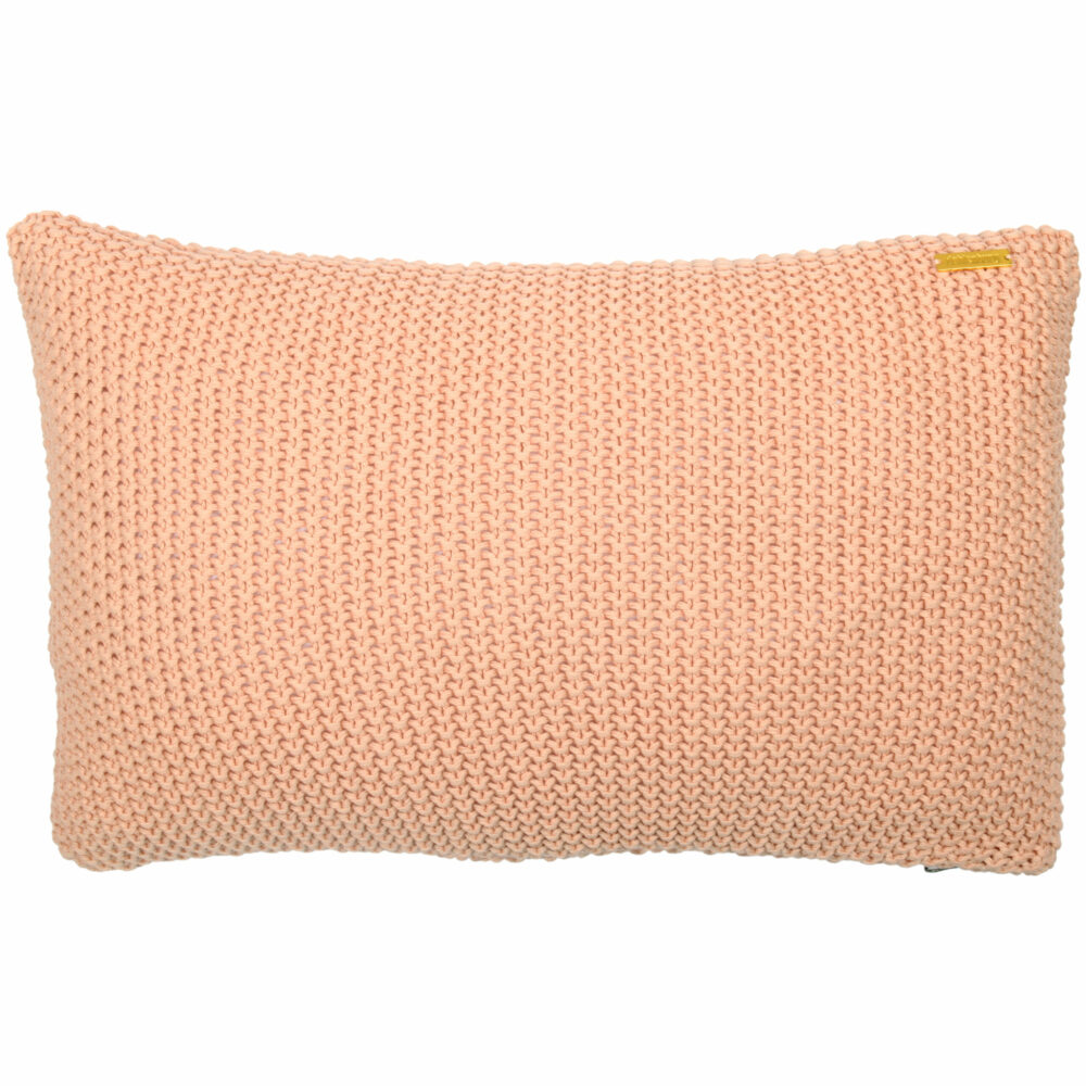 Strickkissenhülle, blush-rose, „Pearl“, Baumwolle, 30×50 cm, Peter Dahlenburg