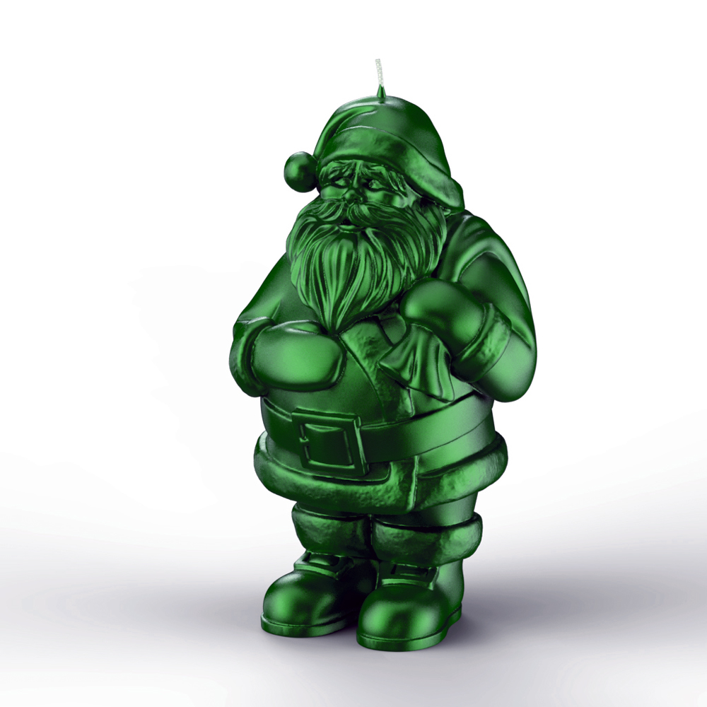 Gelackte Objektkerze Nikolaus