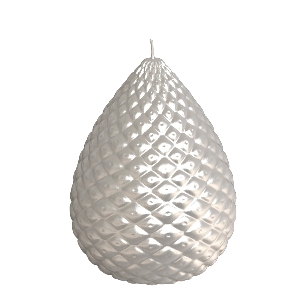 Gelackte Objektkerze Zapfen