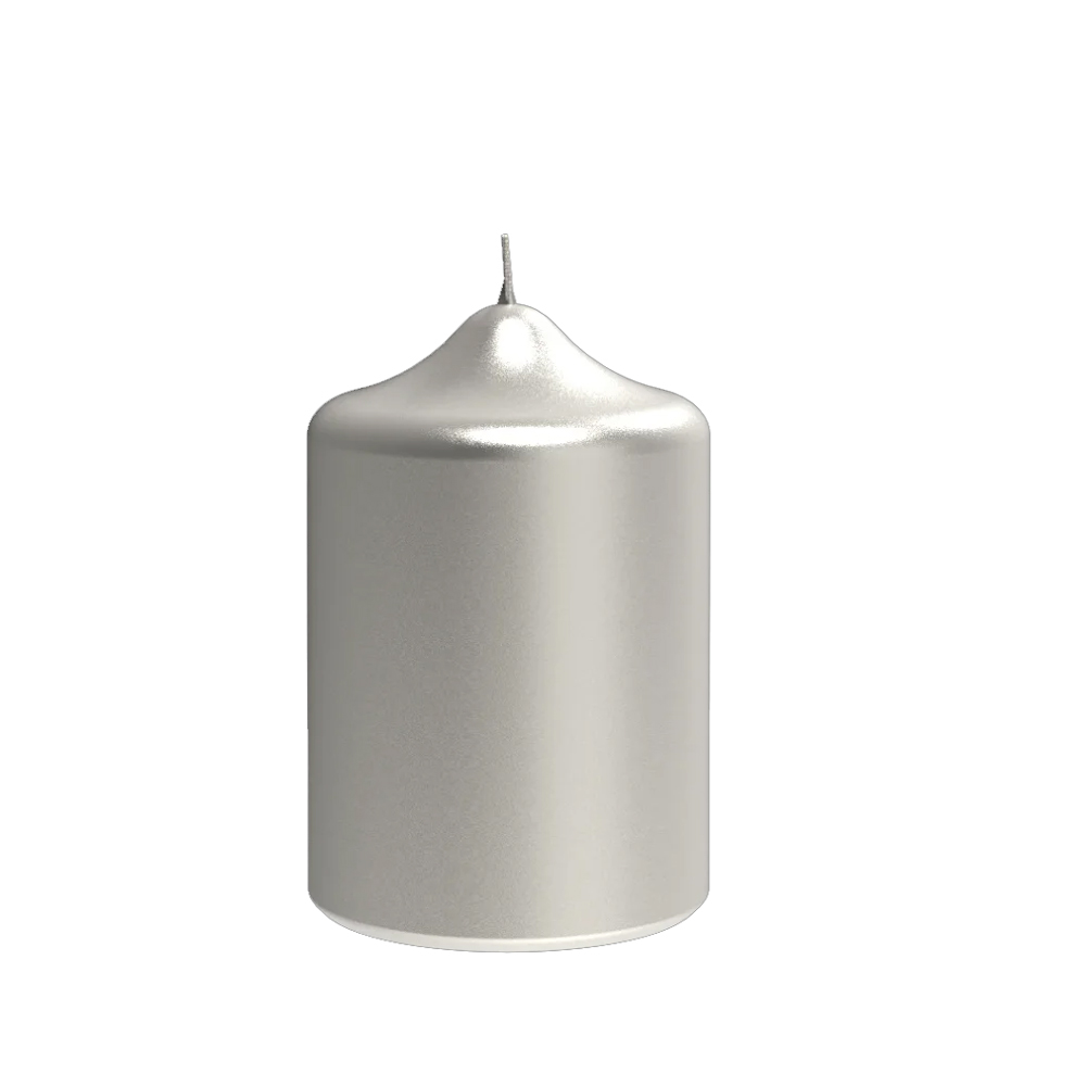 Metallic Stumpenkerze