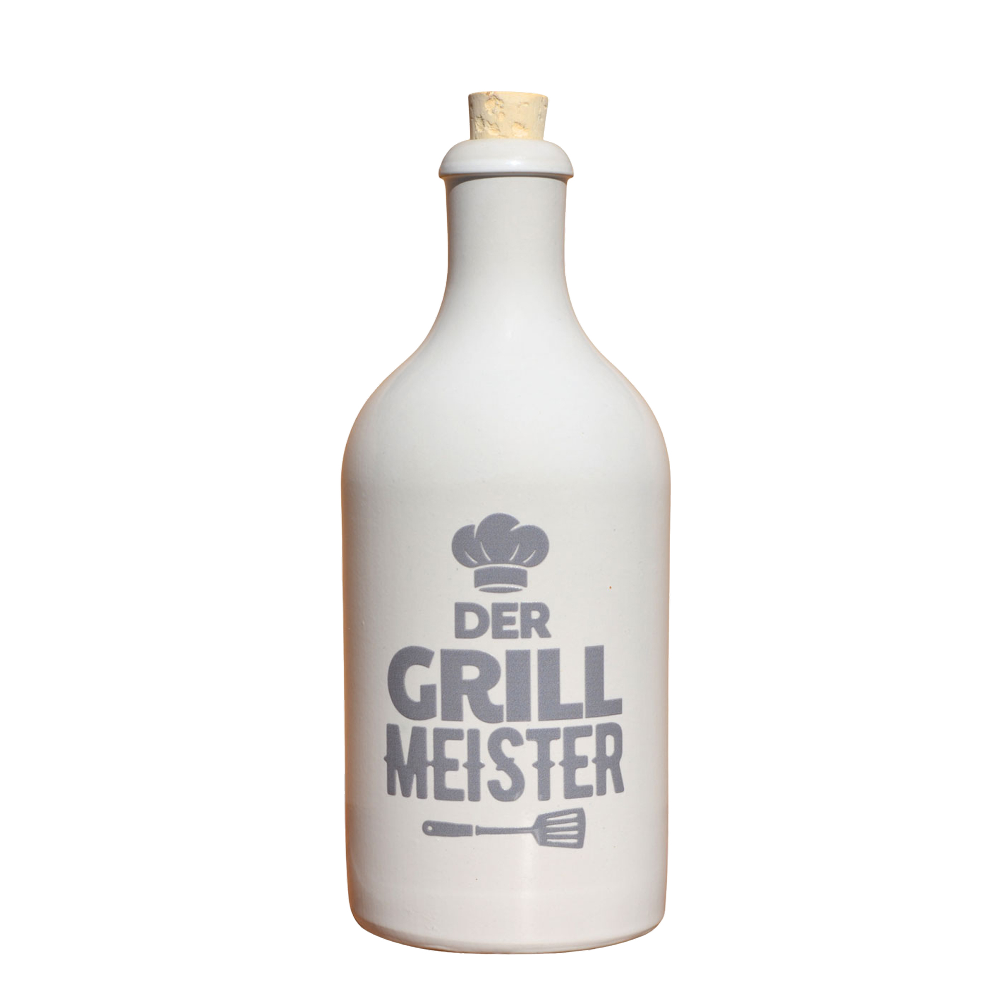 Keramikflaschen für Olivenöl, „Der Grillmeister“